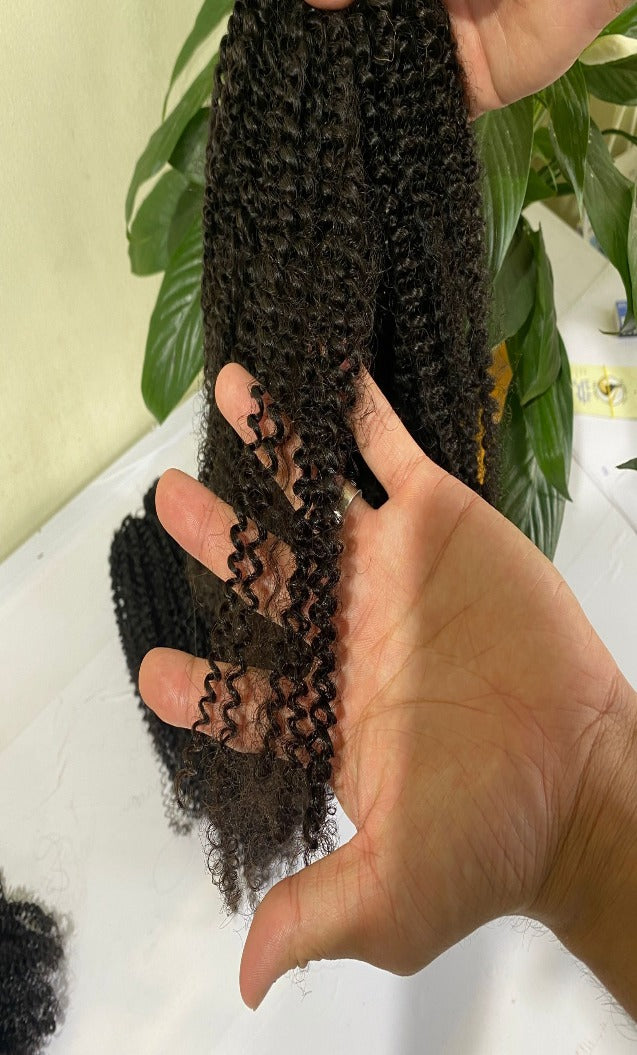 Raw Vietnamese Kinky Curly Hair Extensions